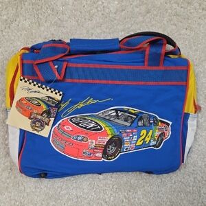 Nascar Blue and Red Racing Duffel Bag